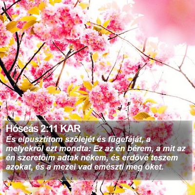 Hóseás 2:11 KAR Bible Verse Image
