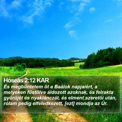 Hóseás 2:12 KAR Bible Verse Image