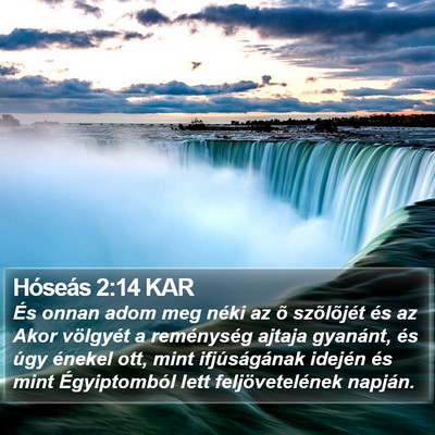 Hóseás 2:14 KAR Bible Verse Image
