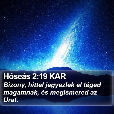 Hóseás 2:19 KAR Bible Verse Image