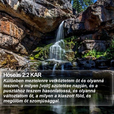 Hóseás 2:2 KAR Bible Verse Image