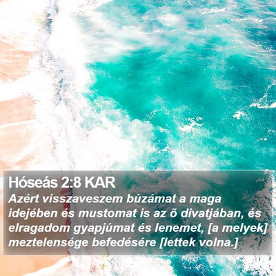Hóseás 2:8 KAR Bible Verse Image