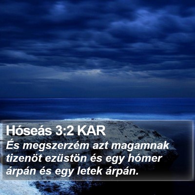 Hóseás 3:2 KAR Bible Verse Image