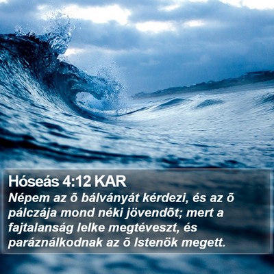 Hóseás 4:12 KAR Bible Verse Image