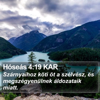 Hóseás 4:19 KAR Bible Verse Image