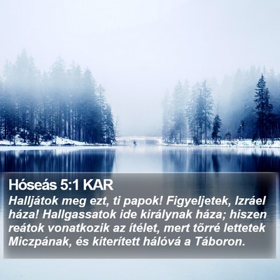 Hóseás 5:1 KAR Bible Verse Image