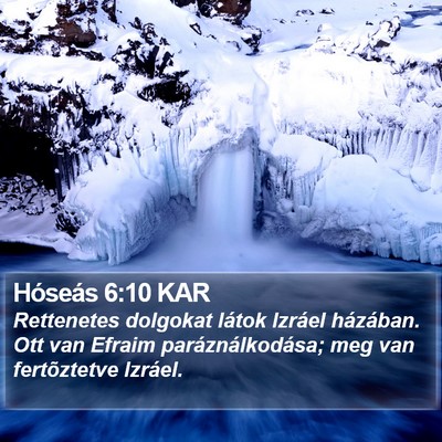 Hóseás 6:10 KAR Bible Verse Image