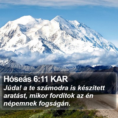 Hóseás 6:11 KAR Bible Verse Image