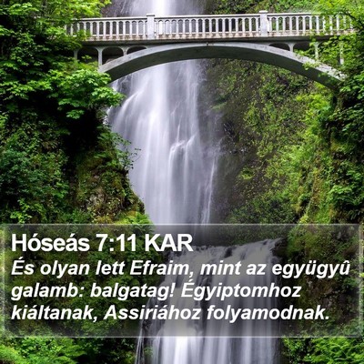 Hóseás 7:11 KAR Bible Verse Image