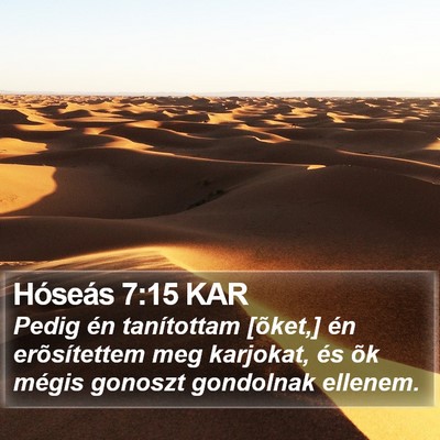 Hóseás 7:15 KAR Bible Verse Image