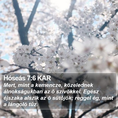 Hóseás 7:6 KAR Bible Verse Image
