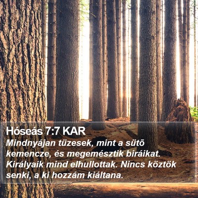 Hóseás 7:7 KAR Bible Verse Image