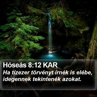 Hóseás 8:12 KAR Bible Verse Image