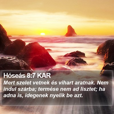 Hóseás 8:7 KAR Bible Verse Image