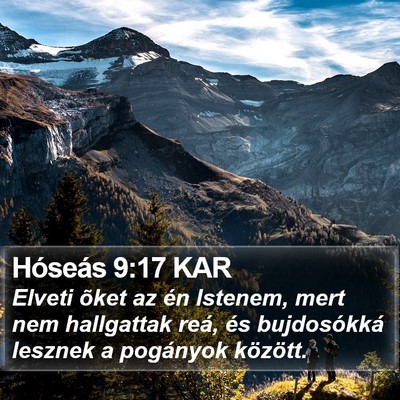 Hóseás 9:17 KAR Bible Verse Image