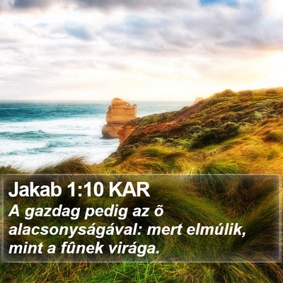 Jakab 1:10 KAR Bible Verse Image
