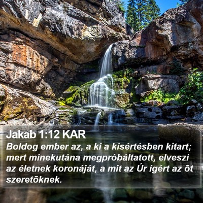 Jakab 1:12 KAR Bible Verse Image
