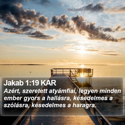Jakab 1:19 KAR Bible Verse Image