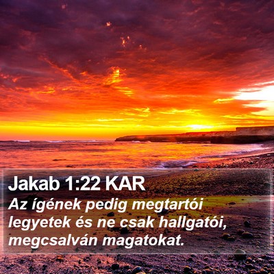Jakab 1:22 KAR Bible Verse Image