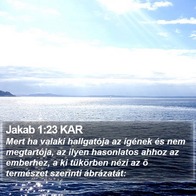 Jakab 1:23 KAR Bible Verse Image