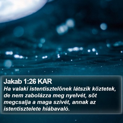 Jakab 1:26 KAR Bible Verse Image