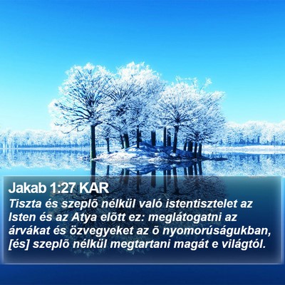 Jakab 1:27 KAR Bible Verse Image
