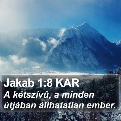 Jakab 1:8 KAR Bible Verse Image
