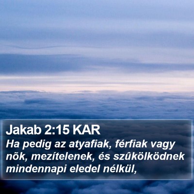 Jakab 2:15 KAR Bible Verse Image
