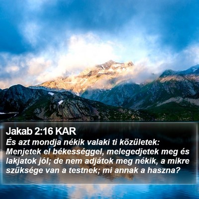 Jakab 2:16 KAR Bible Verse Image