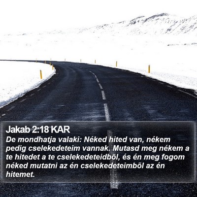 Jakab 2:18 KAR Bible Verse Image
