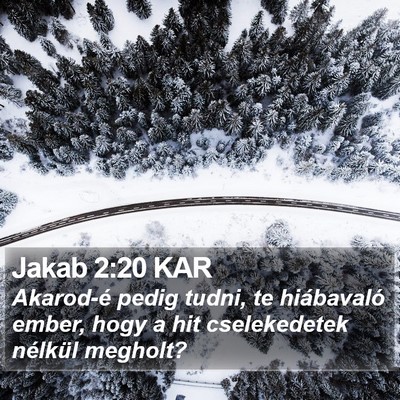 Jakab 2:20 KAR Bible Verse Image