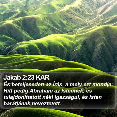 Jakab 2:23 KAR Bible Verse Image