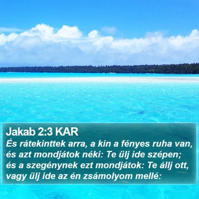 Jakab 2:3 KAR Bible Verse Image