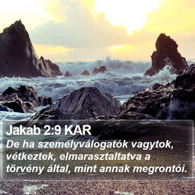 Jakab 2:9 KAR Bible Verse Image