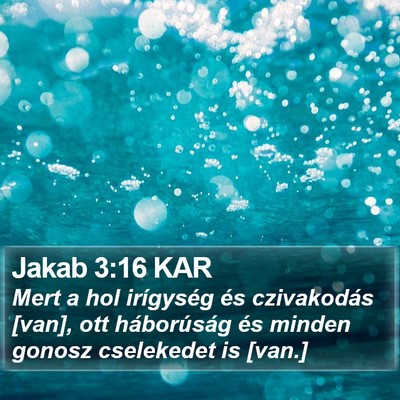 Jakab 3:16 KAR Bible Verse Image
