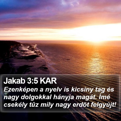 Jakab 3:5 KAR Bible Verse Image