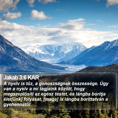 Jakab 3:6 KAR Bible Verse Image