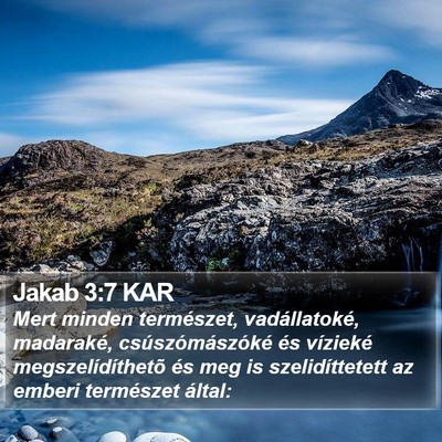 Jakab 3:7 KAR Bible Verse Image