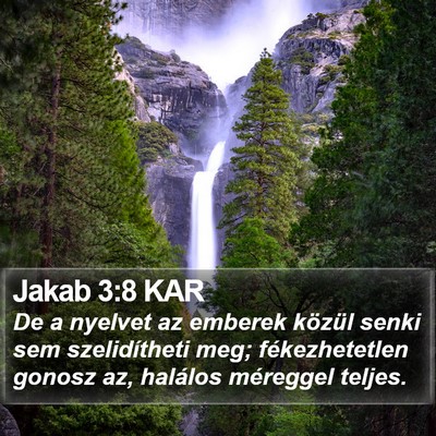 Jakab 3:8 KAR Bible Verse Image