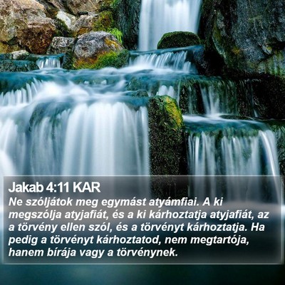 Jakab 4:11 KAR Bible Verse Image