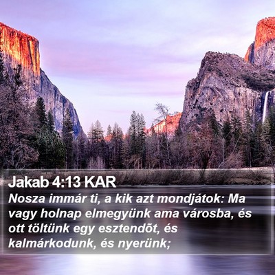 Jakab 4:13 KAR Bible Verse Image