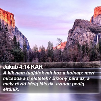 Jakab 4:14 KAR Bible Verse Image