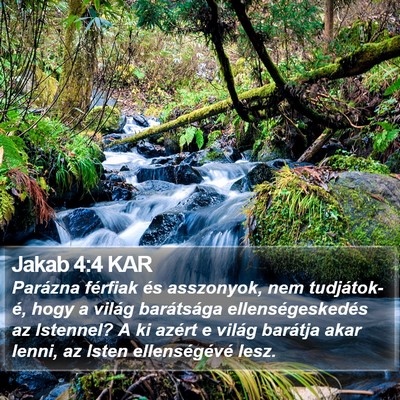 Jakab 4:4 KAR Bible Verse Image