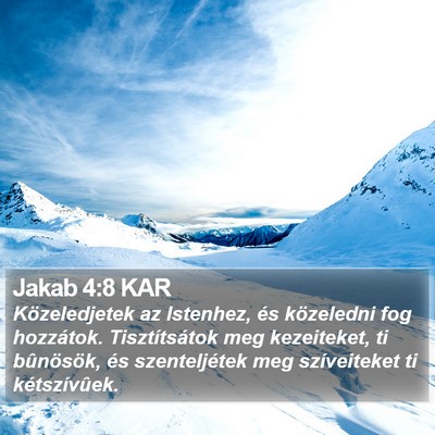 Jakab 4:8 KAR Bible Verse Image