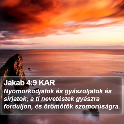 Jakab 4:9 KAR Bible Verse Image