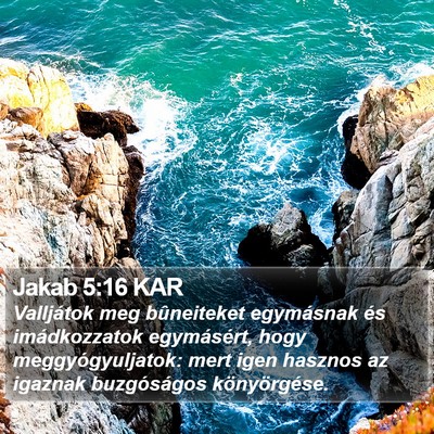 Jakab 5:16 KAR Bible Verse Image