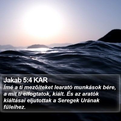 Jakab 5:4 KAR Bible Verse Image