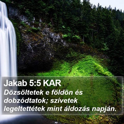 Jakab 5:5 KAR Bible Verse Image