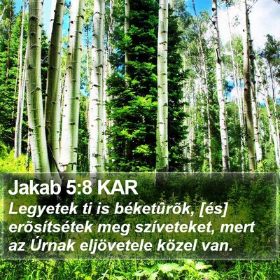 Jakab 5:8 KAR Bible Verse Image