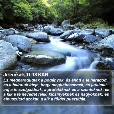 Jelenések 11:18 KAR Bible Verse Image